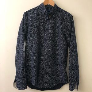 Zara Men Slim Fit Long Sleeved Button Dress Shirt